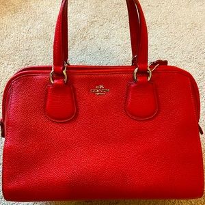 Coach 35650 Nolita Satchel In True Red